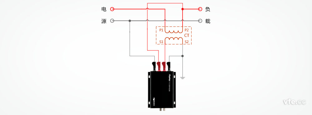 DT212數字變送器與電流互感器接線 DT212數字變送器與電流互感器接線